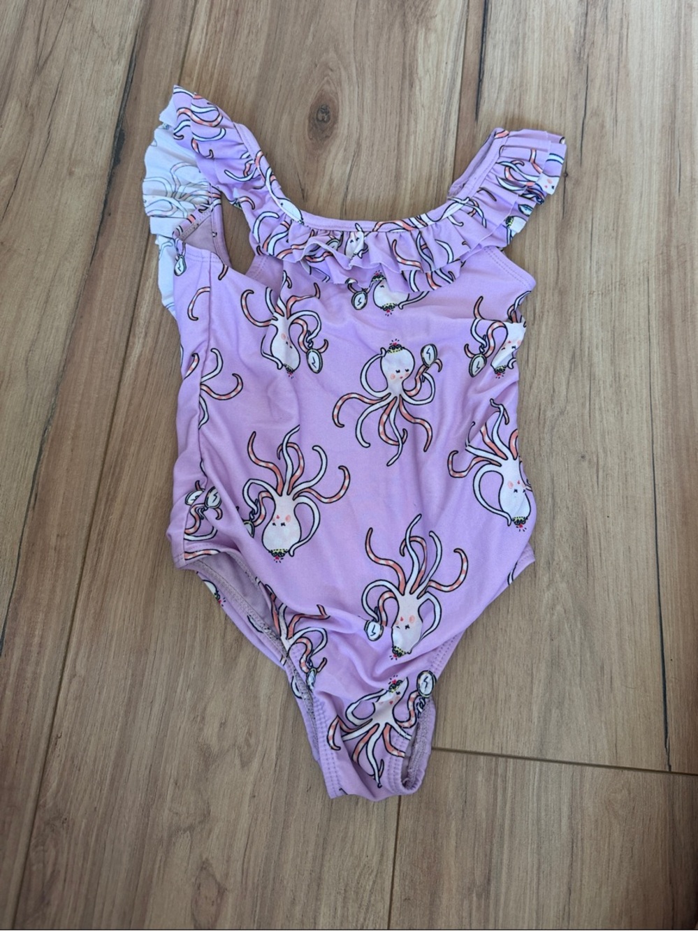 GAP Lavender Octopus Ruffle One-Piece Swimsuit